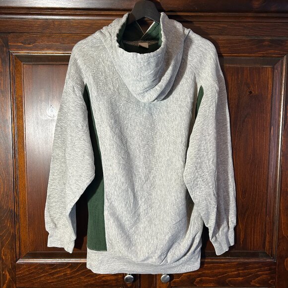Vintage Lombard Zephyrs Football Hoodie – Gray & Green – Size S-M - Picture 2 of 4